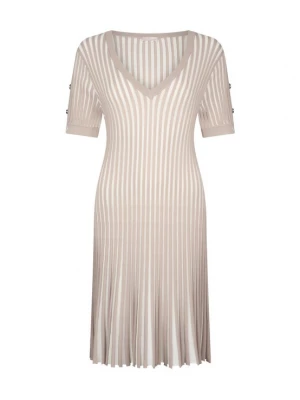 Foto van product Liu Jo Gebreide jurk beige / wit