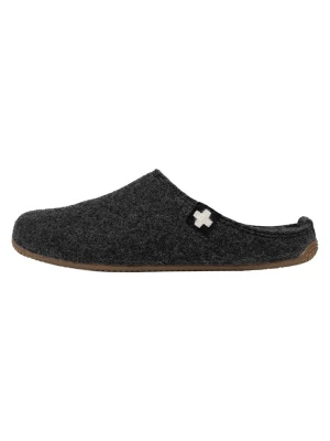 Foto van product Living Kitzbühel Huisschoenen 'Filz - Schweizer Kreuz' donkergrijs