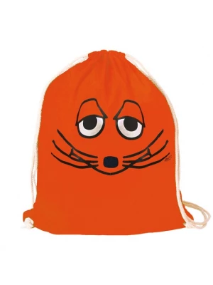 Foto van product LOGOSHIRT Gymtas 'Maus - Gesicht' oranje / zwart / wit