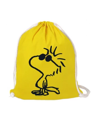 Foto van product LOGOSHIRT Gymtas 'Peanuts - Woodstock Sunglasses' geel