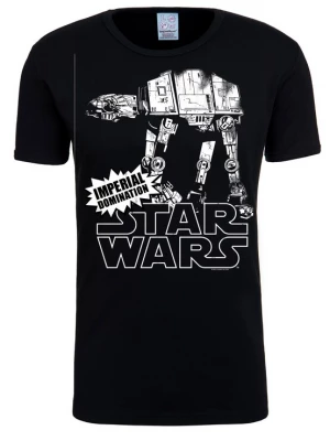Foto van product LOGOSHIRT Shirt 'AT-AT' donkergrijs / zwart / wit