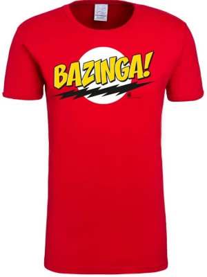 Foto van product LOGOSHIRT Shirt 'Big Bang Theory | Bazinga' rood