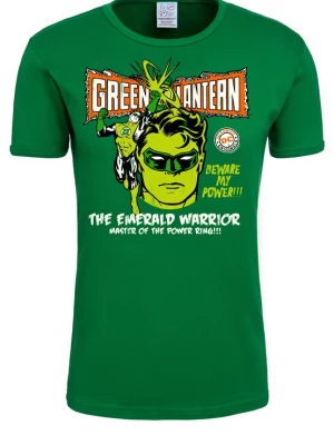 Foto van product LOGOSHIRT Shirt 'Green Lantern' groen / oranje / wit