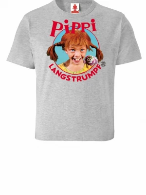 Foto van product LOGOSHIRT Shirt 'Langstrumpf' grijs