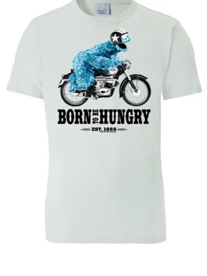 Foto van product LOGOSHIRT Shirt 'Sesamstrasse - Krümelmonster Motorrad' aqua / lichtblauw / zwart