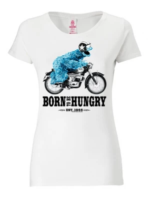 Foto van product LOGOSHIRT Shirt 'Sesamstraße - Krümelmonster Motorrad' wit