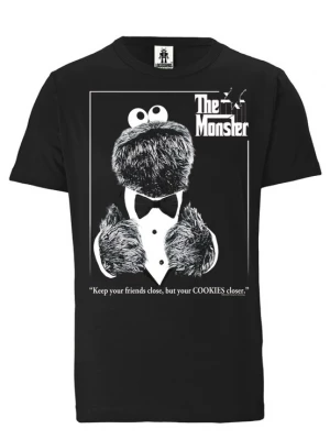 Foto van product LOGOSHIRT Shirt 'Sesamstrasse - Krümelmonster Pate' zwart