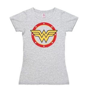 Foto van product LOGOSHIRT Shirt 'Wonder Woman Circle Logo' grijs
