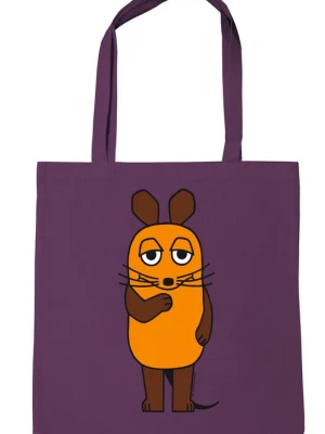 Foto van product LOGOSHIRT Shopper bruin / lila / oranje