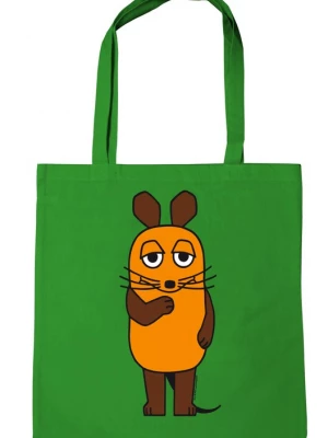 Foto van product LOGOSHIRT Shopper 'Die Sendung mit der Maus' bruin / groen / oranje