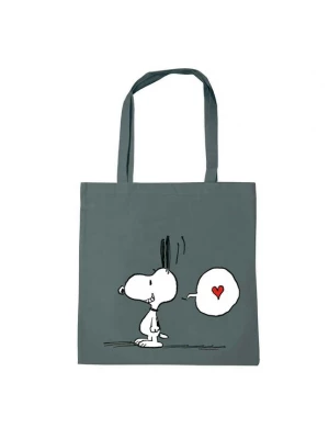 Foto van product LOGOSHIRT Shopper 'Peanuts - Snoopy in Love' grijs