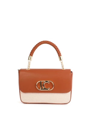 Foto van product Lola Casademunt Handtas lichtbeige / kastanjebruin