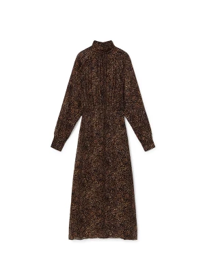 Foto van product Lola Casademunt Jurk bruin / donkerbruin / zwart