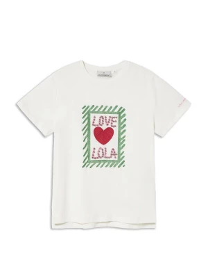 Foto van product Lola Casademunt Shirt lichtgroen / rosa / wit
