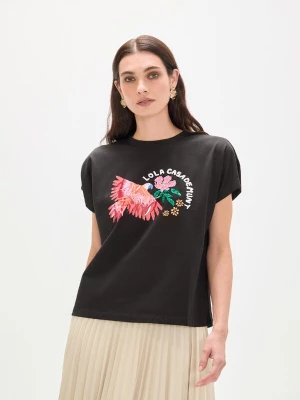 Foto van product Lola Casademunt Shirt rosa / zwart / wit