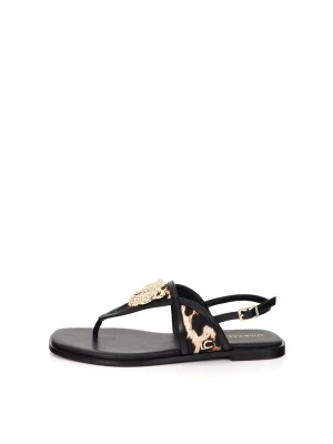 Foto van product Lola Casademunt Teenslipper chocoladebruin / brokaat / zwart