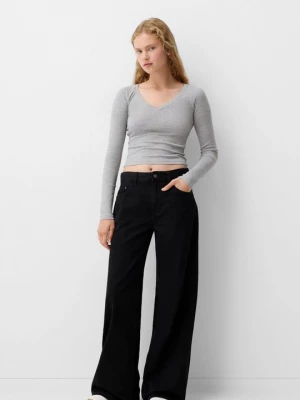 Foto van product Longsleeve Bershka donkergrijs