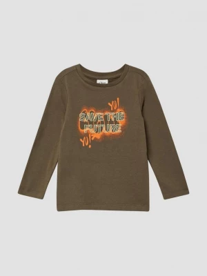 Foto van product Longsleeve met print op voorkant s.Oliver bruin