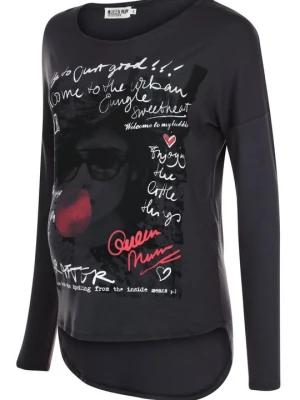 Foto van product Longsleeve Queen Mum donkergrijs