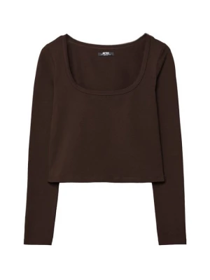 Foto van product Longsleeve Stradivarius donkerbruin