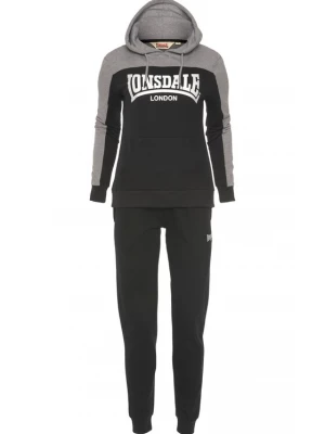 Foto van product LONSDALE Joggingpak grijs / zwart / wit