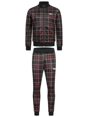Foto van product LONSDALE Joggingpak 'Welwyn' donkerrood / zwart / wit