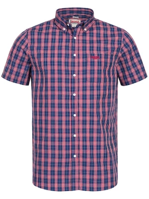 Foto van product LONSDALE Overhemd 'Brixworth' blauw / rood / wit