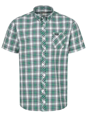 Foto van product LONSDALE Overhemd 'Brixworth' groen / zwart / wit