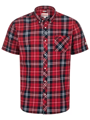 Foto van product LONSDALE Overhemd 'Brixworth' navy / rood / wit