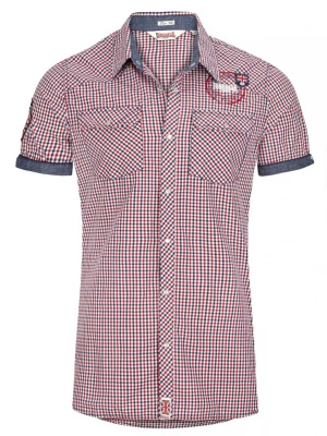 Foto van product LONSDALE Overhemd 'Reigate' navy / rood / wit