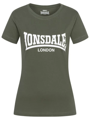 Foto van product LONSDALE Shirt 'Cartmel' olijfgroen / wit
