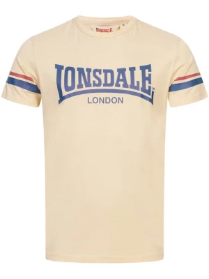 Foto van product LONSDALE Shirt 'Creich' sand / enziaan / rood
