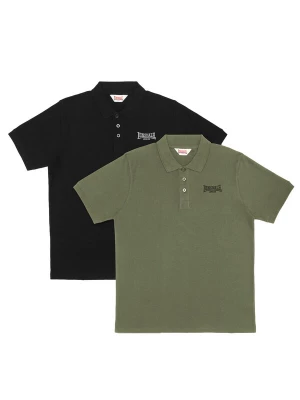 Foto van product LONSDALE Shirt 'Lingholme' olijfgroen / zwart