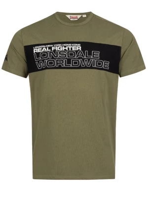 Foto van product LONSDALE Shirt 'Otterston' olijfgroen / zwart / wit