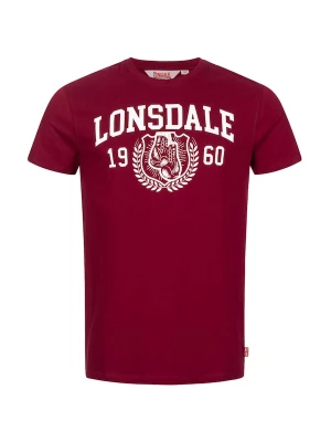 Foto van product LONSDALE Shirt 'Staxigoe' donkerrood / wit