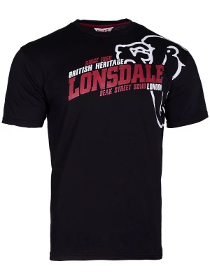 Foto van product LONSDALE Shirt 'Walkley' kersrood / zwart / wit