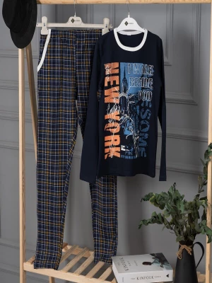 Foto van product LOREZA Nachtkledij 'Jungen Schlafanzug New York' gemengde kleuren