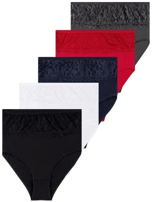 Foto van product LOREZA Slip 'Damen Slip Elisabeth' knalrood / zwart / wit