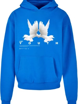 Foto van product Lost Youth Sweatshirt 'Dove' kobaltblauw / grijs / wit