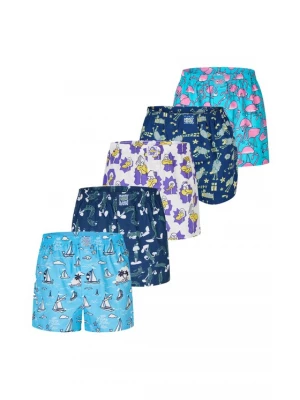 Foto van product Lousy Livin Boxershorts 'Into the Blue' blauw / donkerblauw / wit