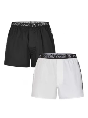 Foto van product Lousy Livin Boxershorts 'Lou' zwart / wit