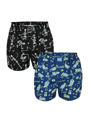 Foto van product Lousy Livin Boxershorts 'Sheep & Yoga' blauw / hemelsblauw / zwart