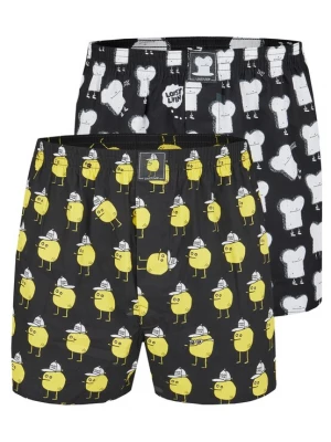Foto van product Lousy Livin Boxershorts 'Toast & Zitrone' zwart
