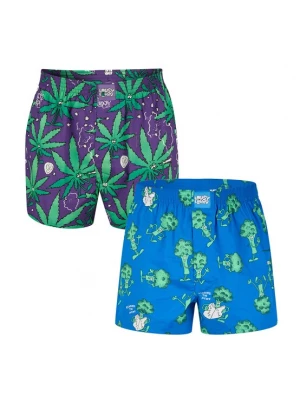 Foto van product Lousy Livin Boxershorts 'Weedy & Broccoli' lila