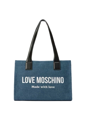 Foto van product Love Moschino Shopper 'Love' blauw denim / zwart / wit