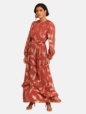 Foto van product love & roses Avondjurk 'Eid' kreeft / zilver