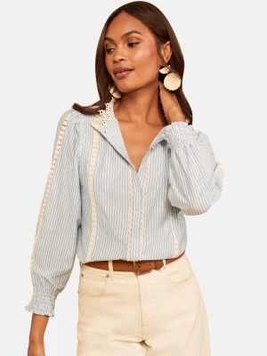 Foto van product love & roses Blouse blauw / wit