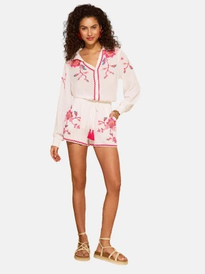 Foto van product love & roses Broek cyaan blauw / oranje / pink / wit