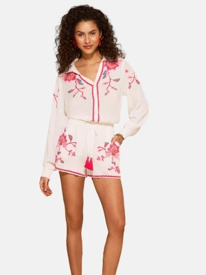 Foto van product love & roses Broek cyaan blauw / oranje / pink / wit