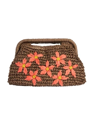 Foto van product love & roses Clutch bruin / koraal